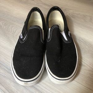 Black slip on vans